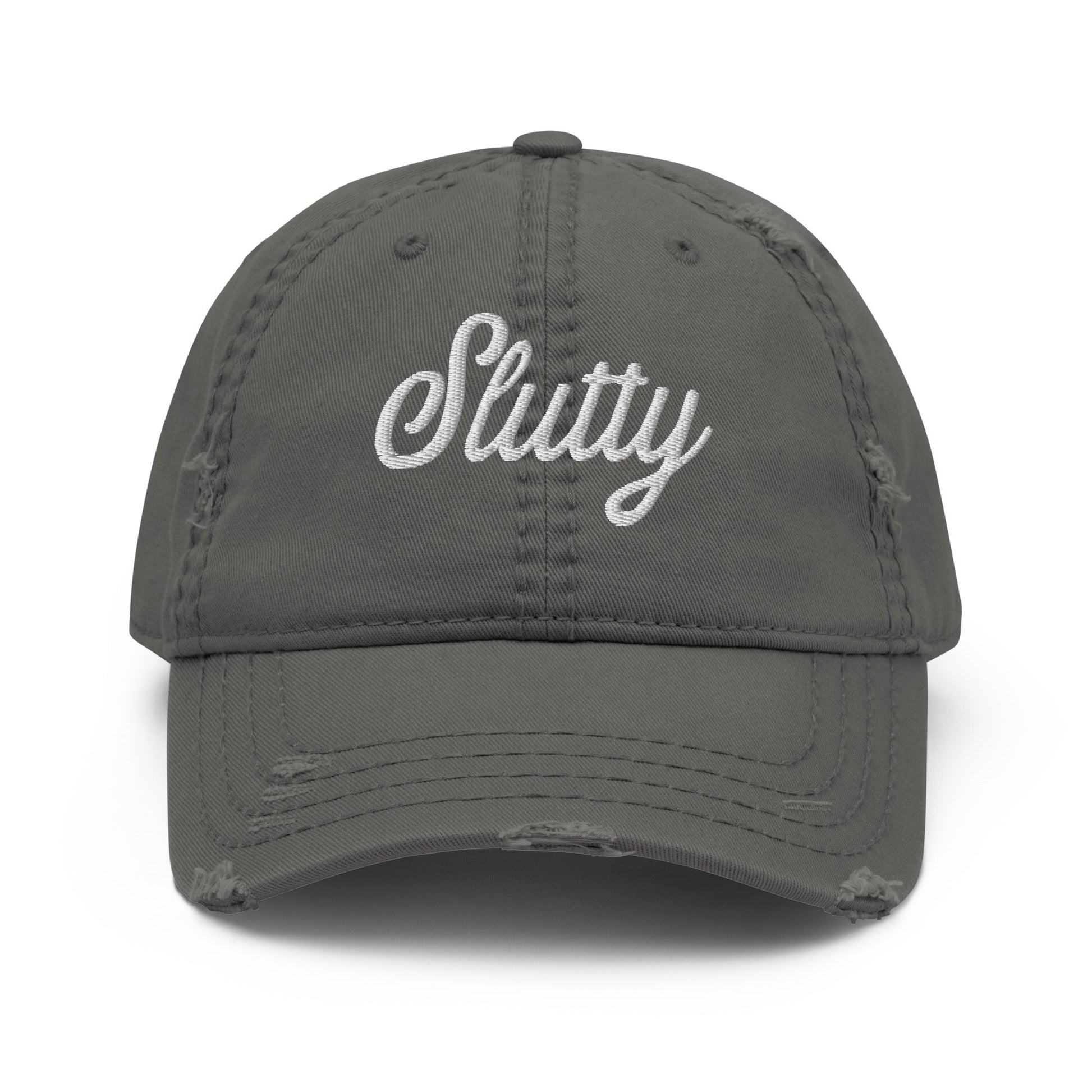 Slutty Distressed Dad Hat - Not Your Mama's Fave