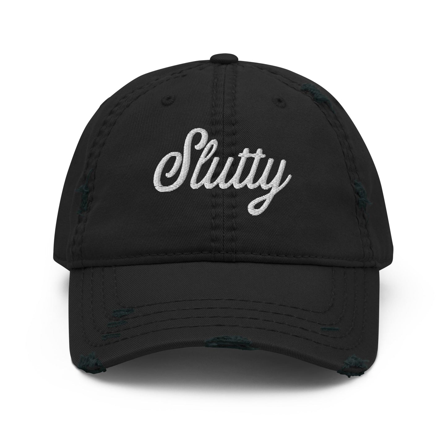 Slutty Distressed Dad Hat - Not Your Mama's Fave