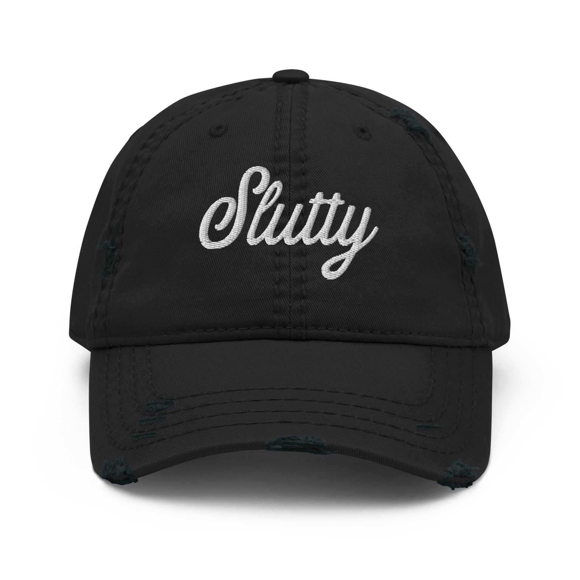 Slutty Distressed Dad Hat - Not Your Mama's Fave