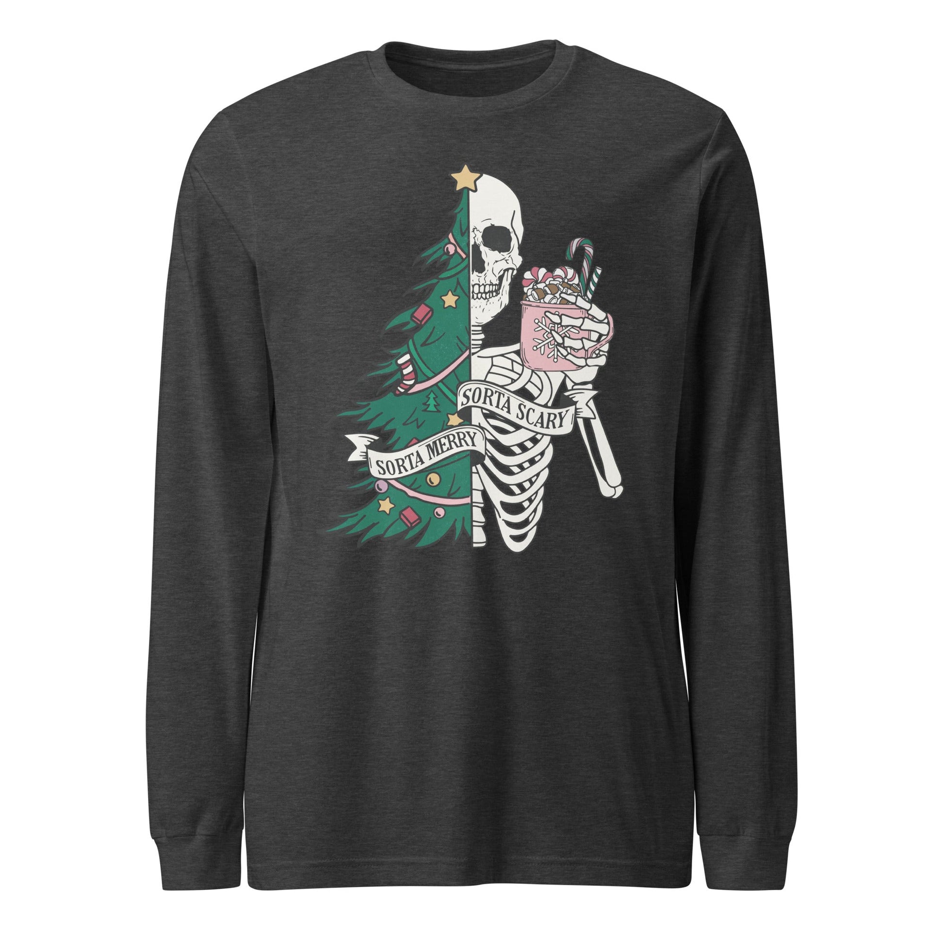 Sorta Merry, Sorta Scary Unisex Long Sleeve Tee - Not Your Mama's Fave