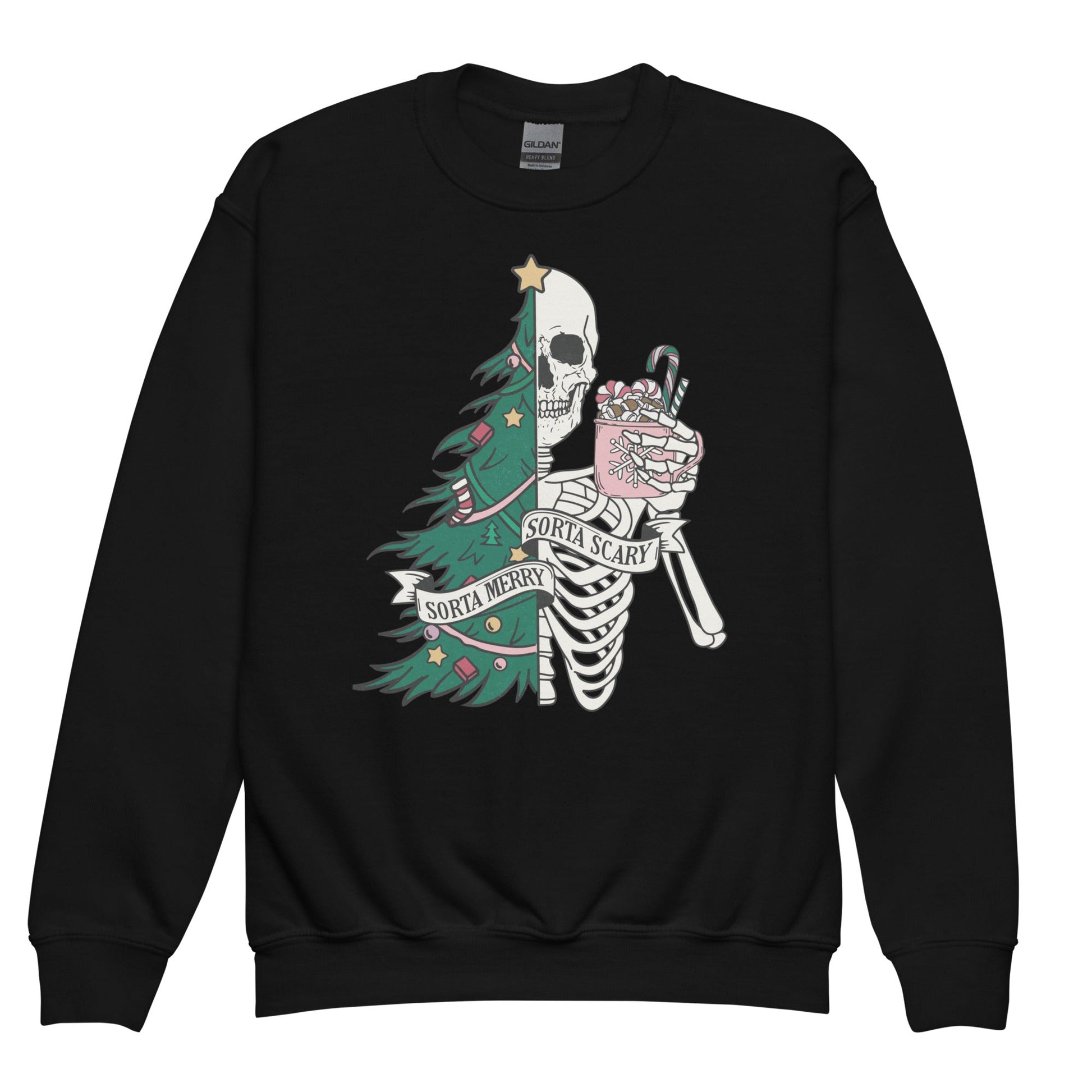 Sorta Merry Sorta Scary Youth Sweatshirt - Not Your Mama's Fave