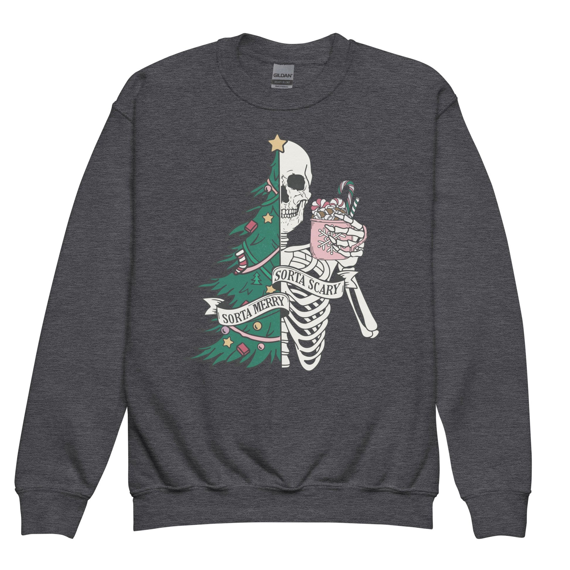 Sorta Merry Sorta Scary Youth Sweatshirt - Not Your Mama's Fave