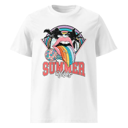 Summer Vibes Unisex Organic Ribbed T-Shirt - Not Your Mama's Fave
